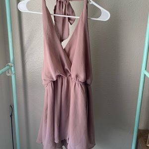Mauve Halter Romper